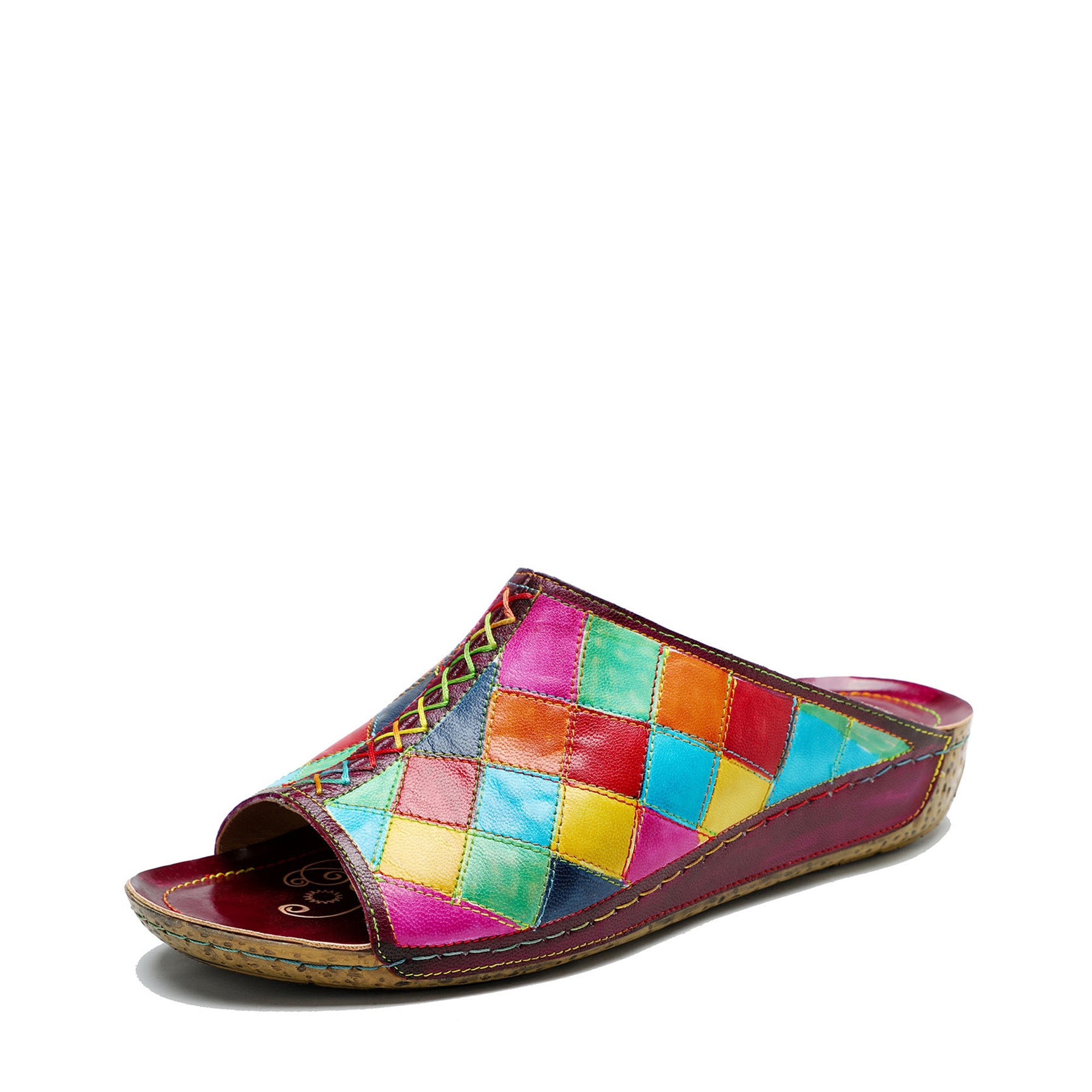 Vintage Handmade Printed Colorful Slipper