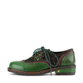 Bohemian Brogue Lace-Up Flats
