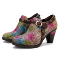 Bohemian Gradient Hollow Leather Pumps