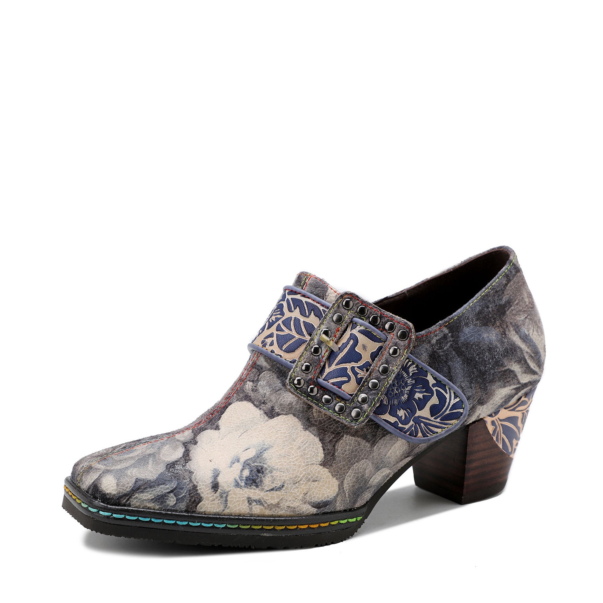 Hand-painted Genuine Leather Pumps