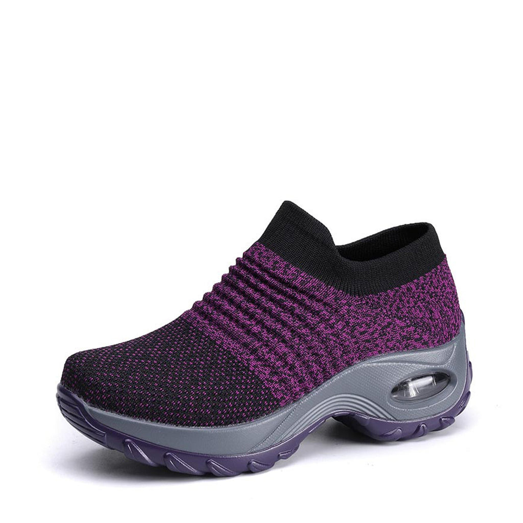 Casual breathable soft-soled woven shoes