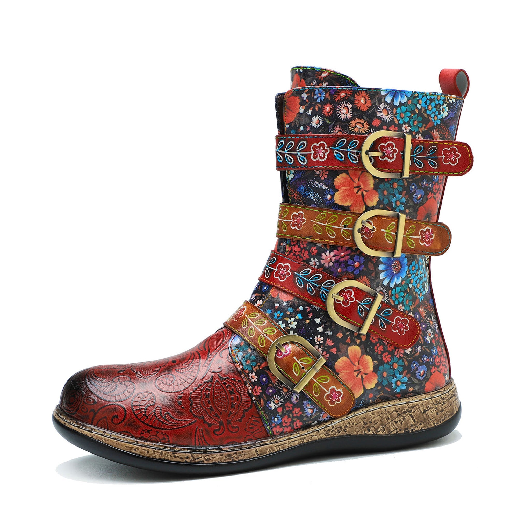Vintage Painted Boots