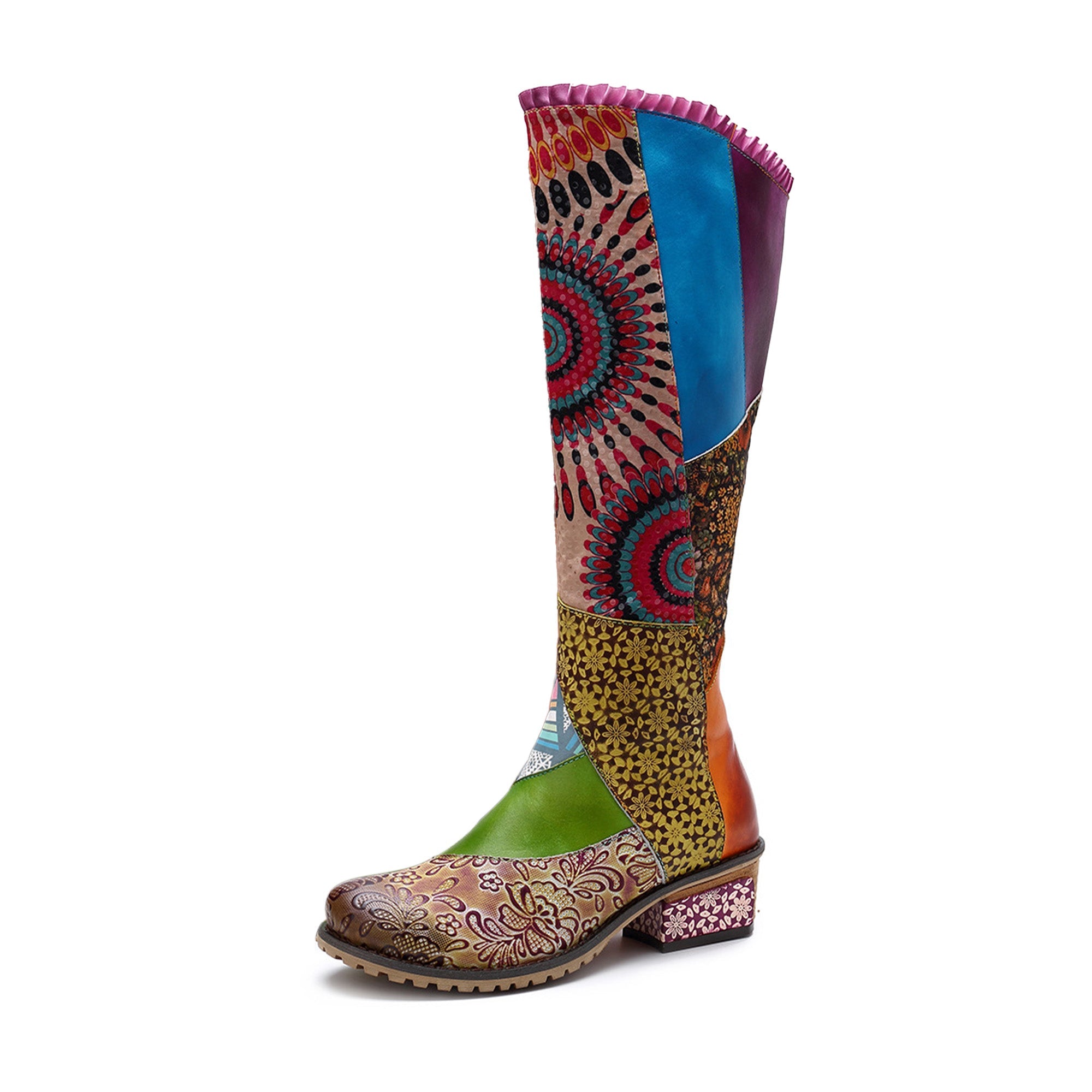 Casual Retro Leather Boots Knee High Boots