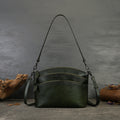 Vintage Cowhide Commuter Crossbody Bag