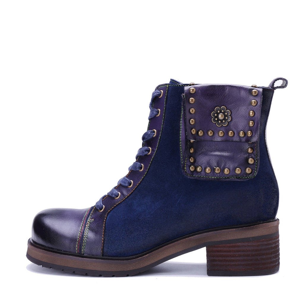 Midnight Charm Lace-Up Ankle Boots
