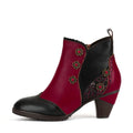 Noble Rose Embroidered Ankle Boots