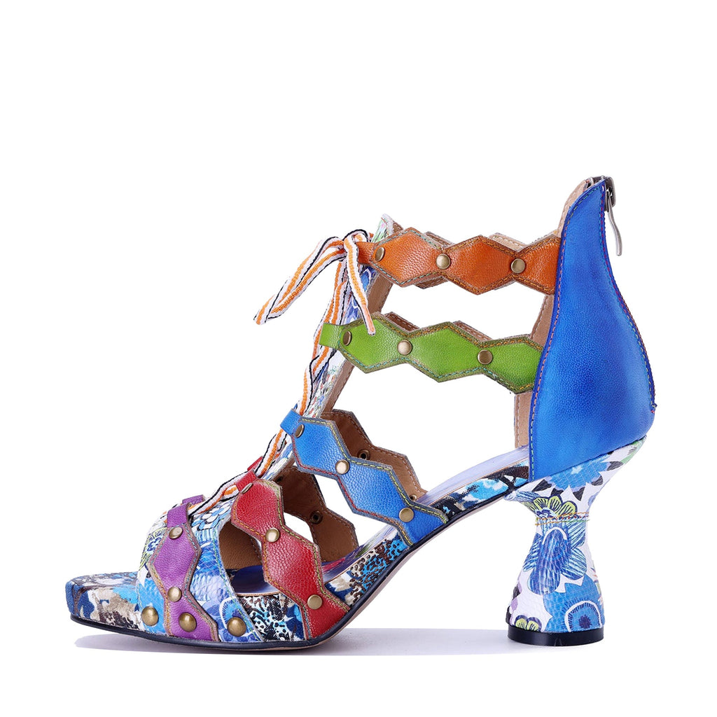 Colorful Mosaic Art Sandals