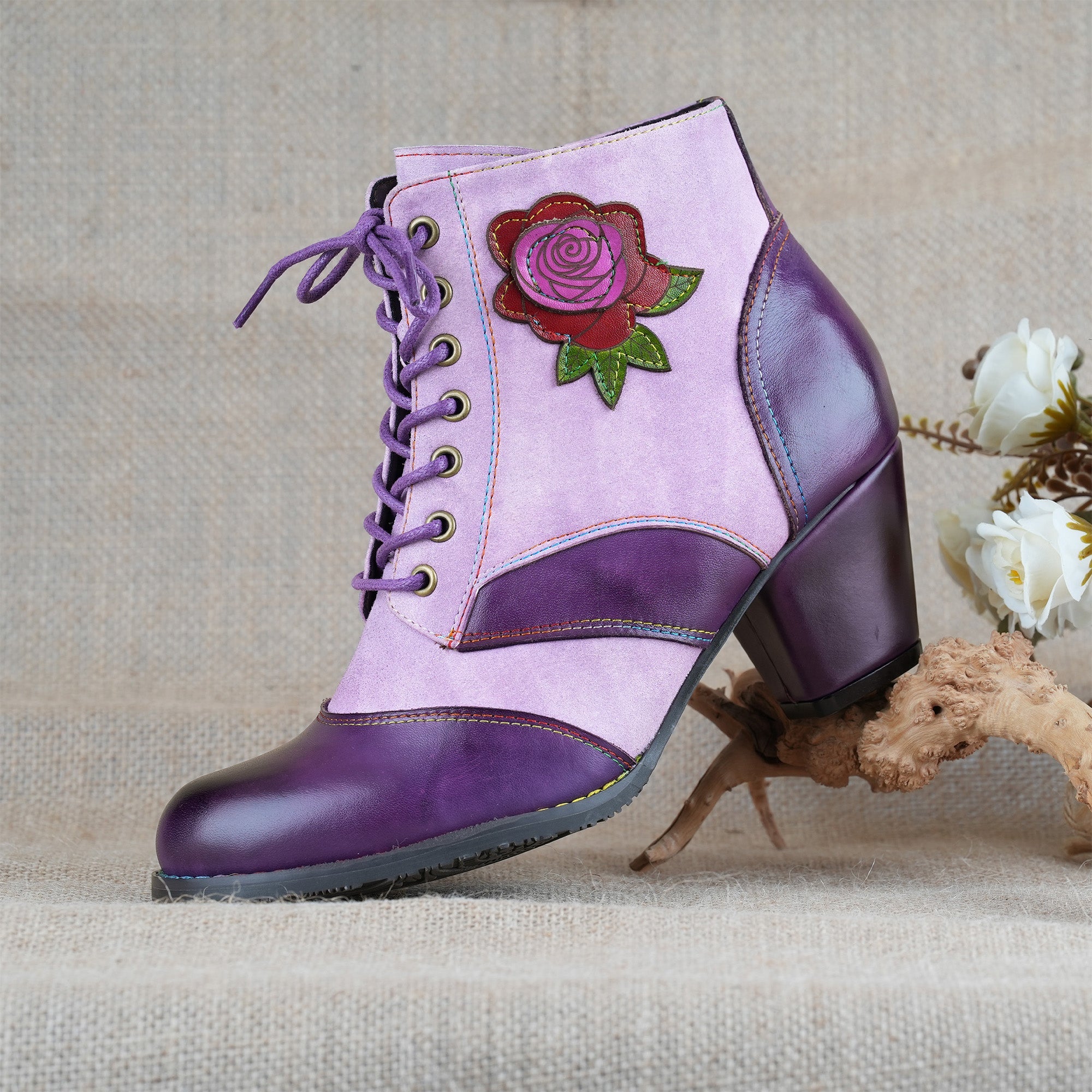 Violet Rose Ankle Boots