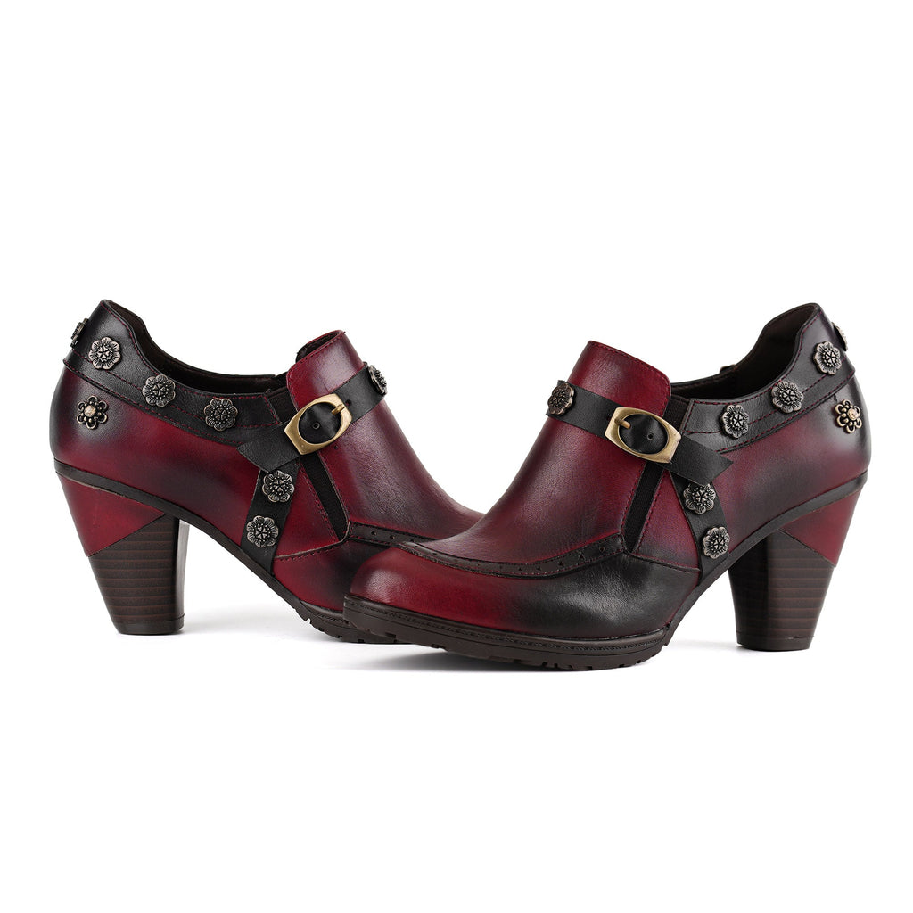 Vintage Elegant Heeled Pumps
