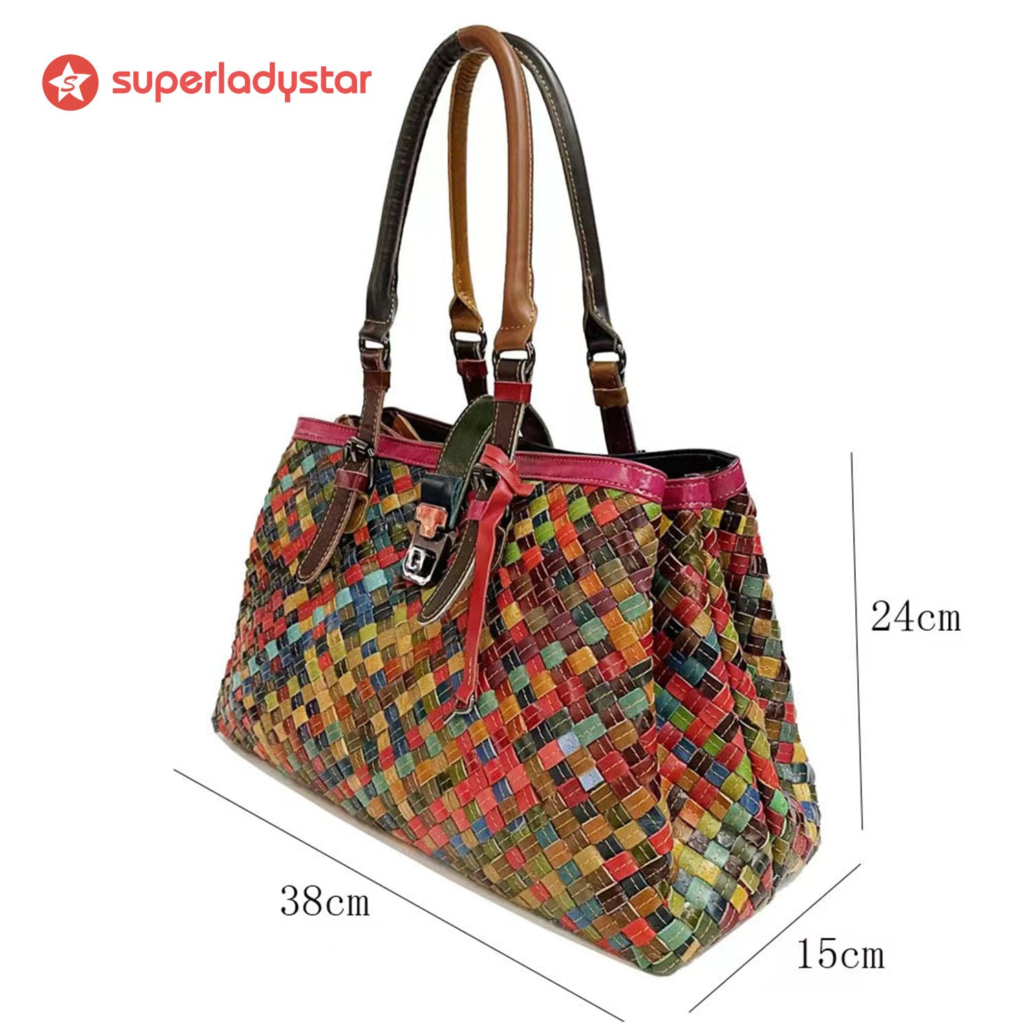 Vintage Fashion Color Matching Handbag
