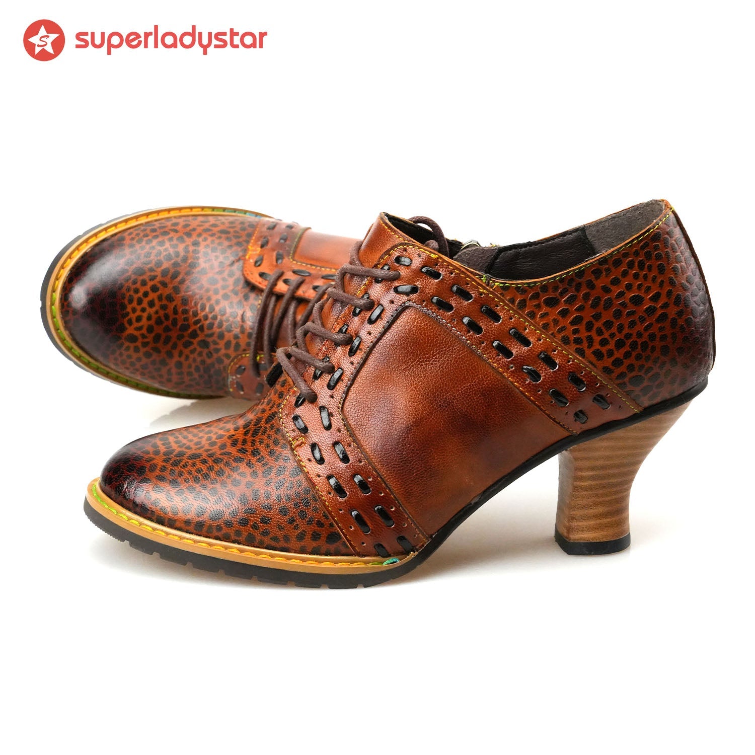 Handmade Vintage Elegance Leather Pumps