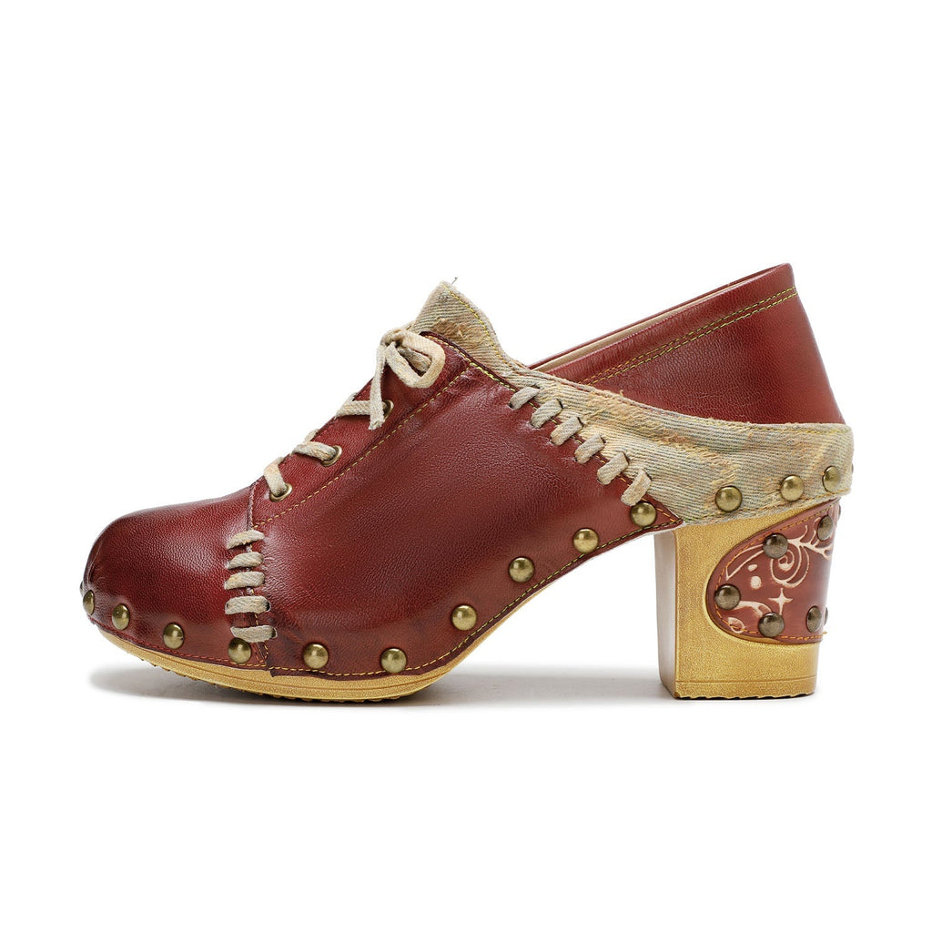 Vintage Handmade Round Toe Pumps