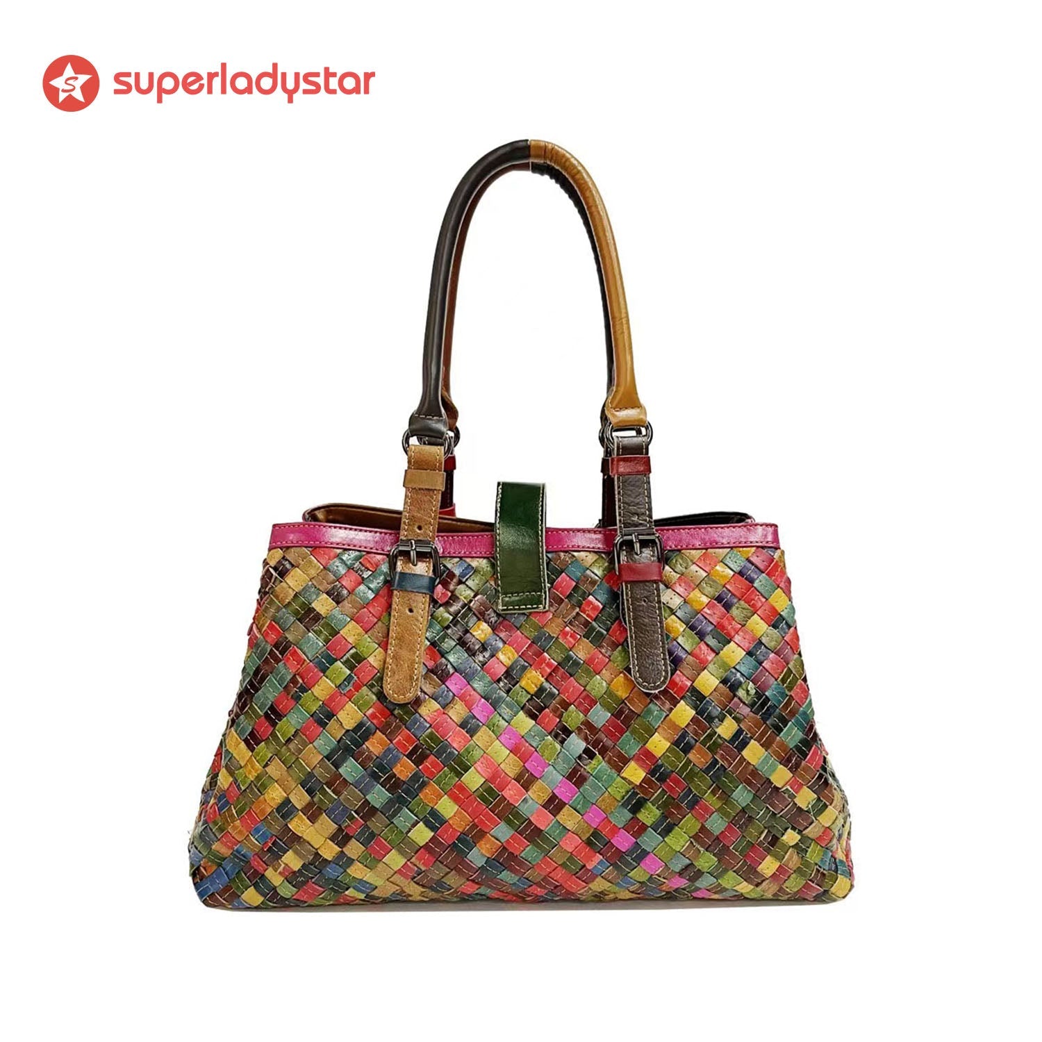Vintage Fashion Color Matching Handbag