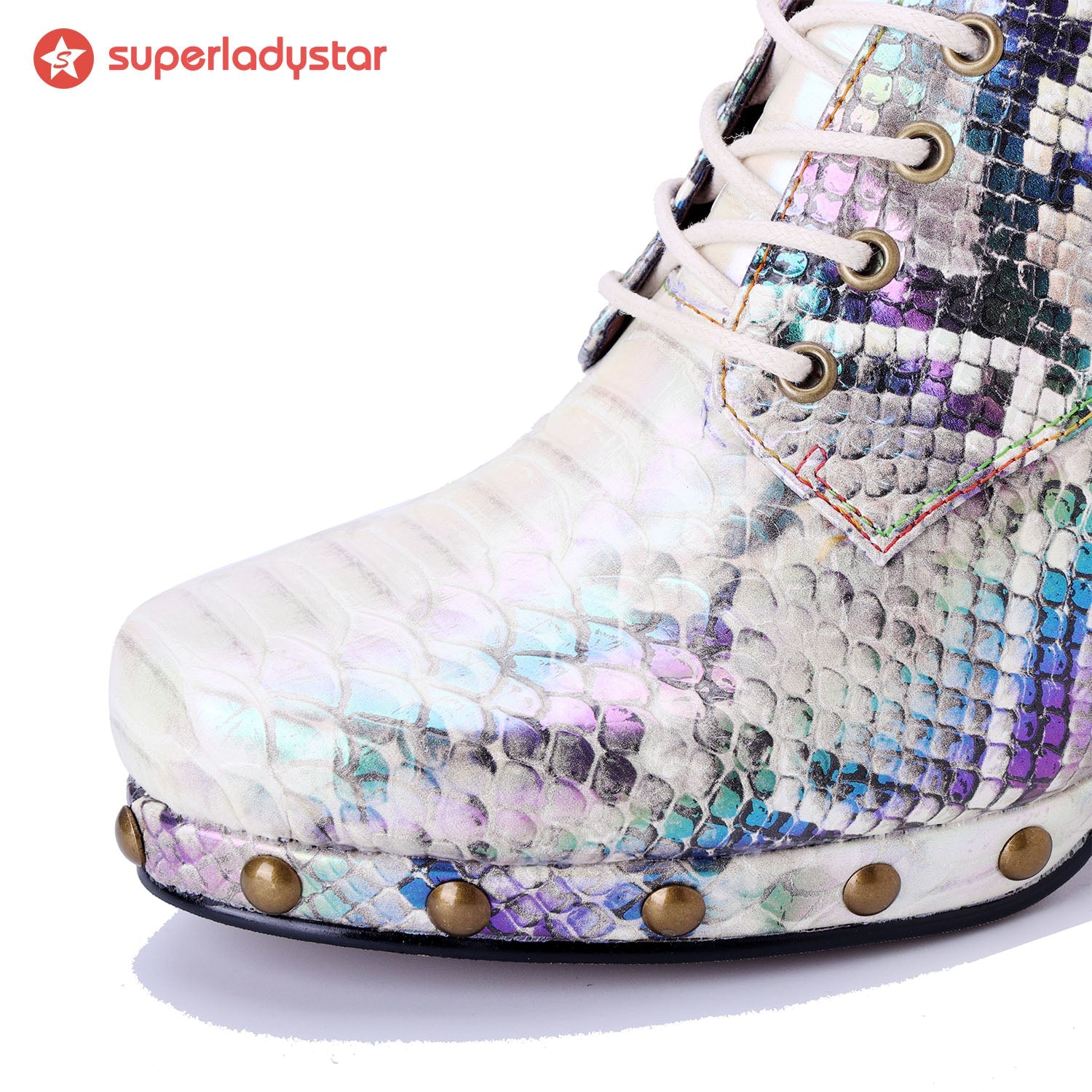 Iridescent Bloom Oxford Pumps