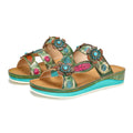Printed Leather Handmade Sandals